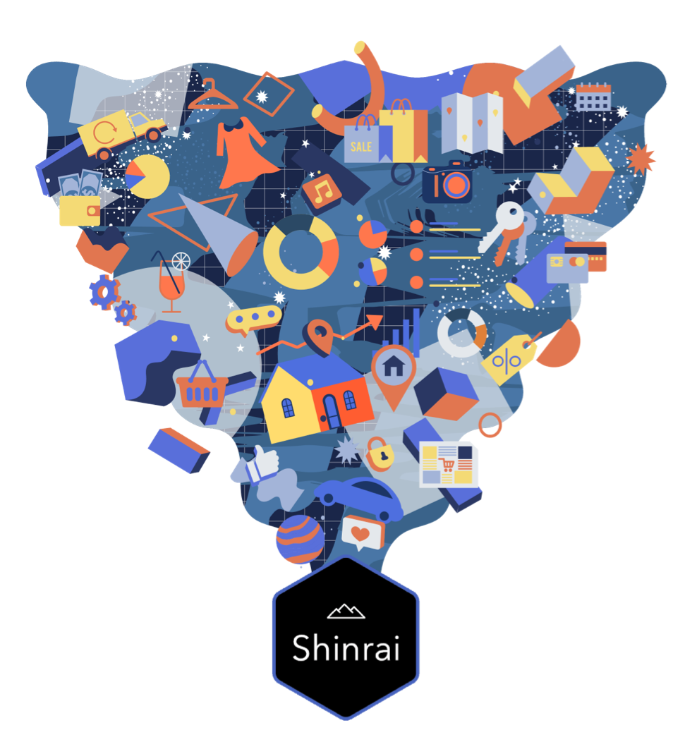 illustration of how Shinrai processes unstructured data