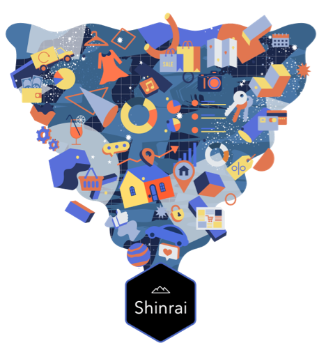 illustration of how Shinrai processes unstructured data